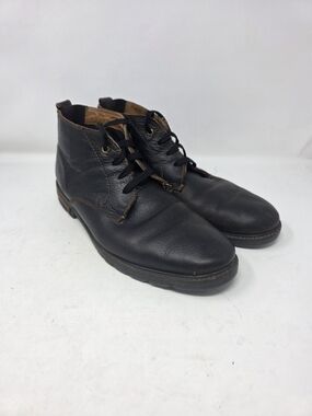 Varese Stealth 2 Black Pebble Leather Chukka Ankle Boots Men's Size 12